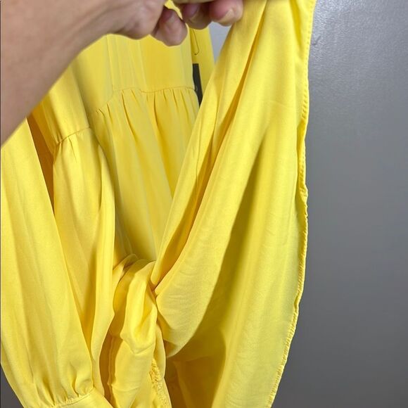 Vince Camuto Yellow Ruffled Dress - Picture 6 of 10